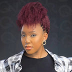 Onimehair™ Affordable Afro Kinky Bulk Human Hair 99J Burgundy Color For Braiding DreadLock