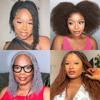 Onimehair™ 1 PC Afro kinky Bulk Hair Extensions For Braiding Dreadlock Human Hair