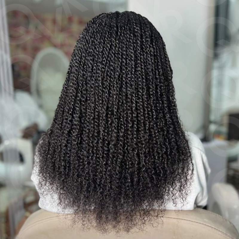 Onimehair™ Reddish Brown Color Afro Kinky Bulk Human Hair For Braiding Dreadlock Hair