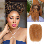 Onimehair™ #27/30 Afro Kinky Bulk Mixed Color Human Hair for Braiding DreadLock