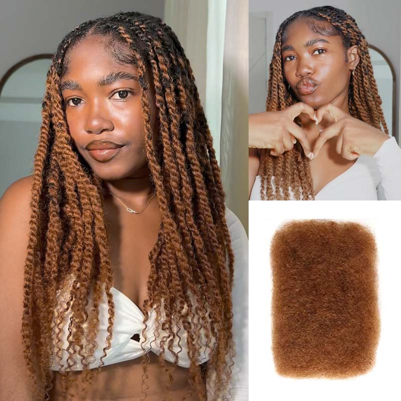 Onimehair™ 1 Pack Afro kinky Bulk Hair Extensions For Braiding Dreadlock Human Hair