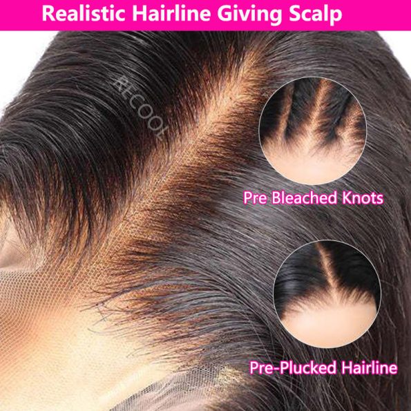 Short Loose Wave Bob Human Hair Wig 5×5 HD Pre-Cut Lace Glueless Blonde Highlight Color Bleached Knots