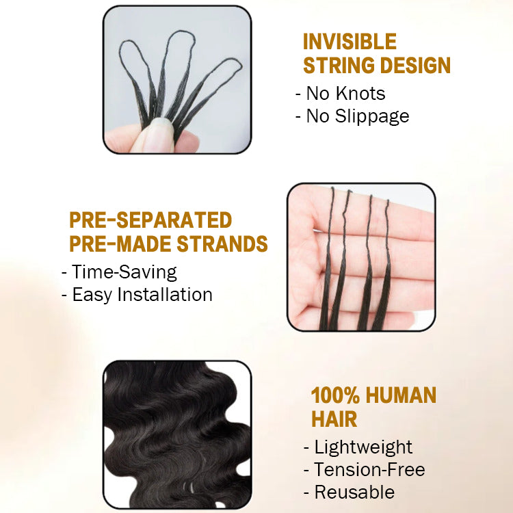 Body Wave Crochet Hair 100% Human Crochet Braids Extensions