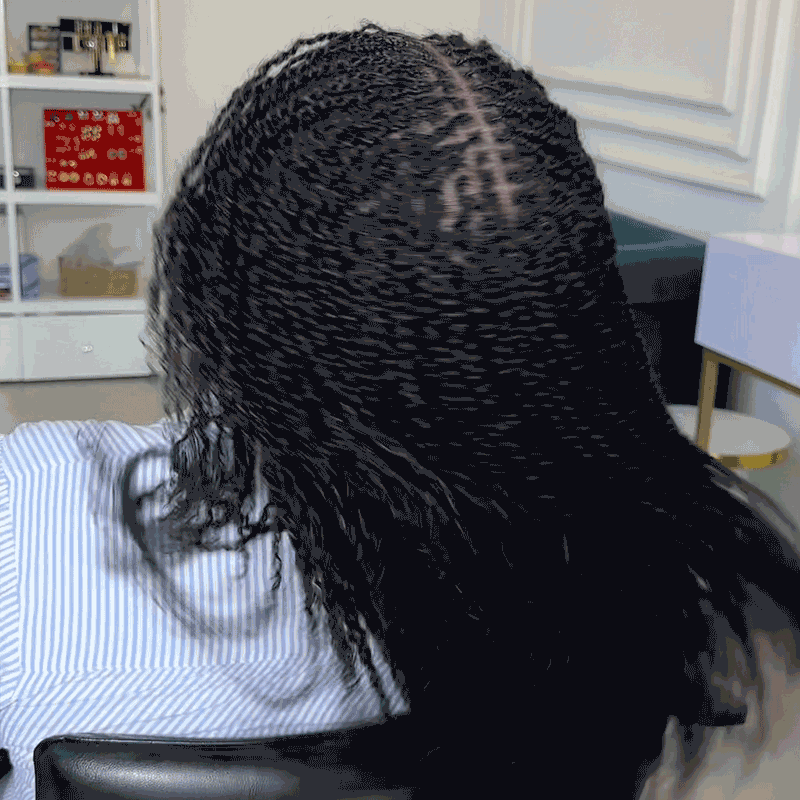 Onimehair™ Upgraded Afro Kinky Bulk Human Hair for Braiding & Mini Twists