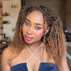 Onimehair™ #27/30 Afro Kinky Bulk Mixed Color Human Hair for Braiding DreadLock