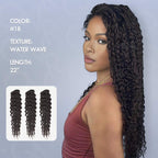 Onimehair™ Soft Deep Wave Feather Crochet Braid Natural Black Human Hair Extensions