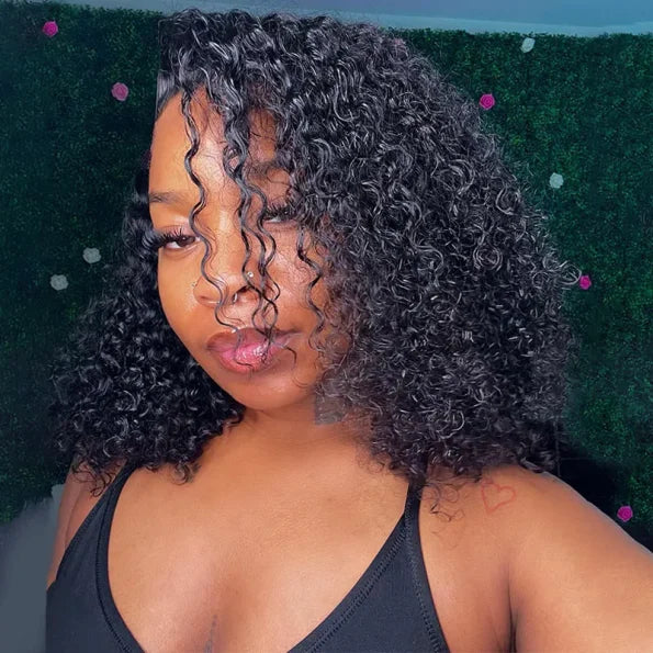Wear Go Short Curly Wig Upgrade 5×5 Pre Cut Lace Bob Glueless Wig Beginner Friendly