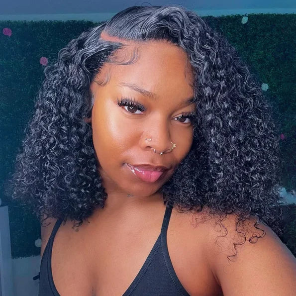 Wear Go Short Curly Wig Upgrade 5×5 Pre Cut Lace Bob Glueless Wig Beginner Friendly