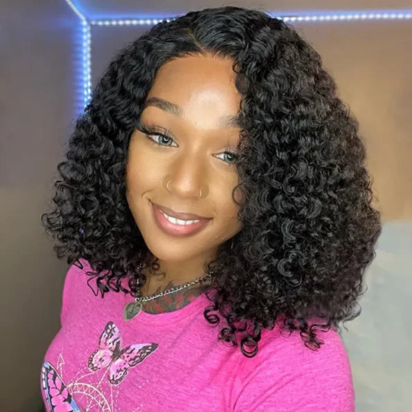 Wear Go Short Curly Wig Upgrade 5×5 Pre Cut Lace Bob Glueless Wig Beginner Friendly