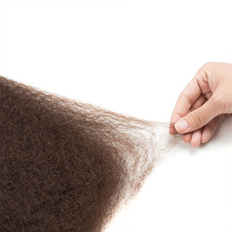 Onimehair™ Dark Brown Afro kinky Bulk Hair Extensions For Braiding Dreadlock Human Hair