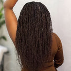 Onimehair™ Dark Brown Afro kinky Bulk Hair Extensions For Braiding Dreadlock Human Hair