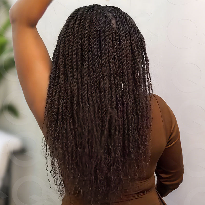 Onimehair™ Dark Brown Afro kinky Bulk Hair Extensions For Braiding Dreadlock Human Hair