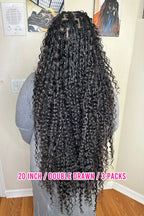 Onimehair Double Drawn Spanish Curly Bulk Hair Extensions for Braiding