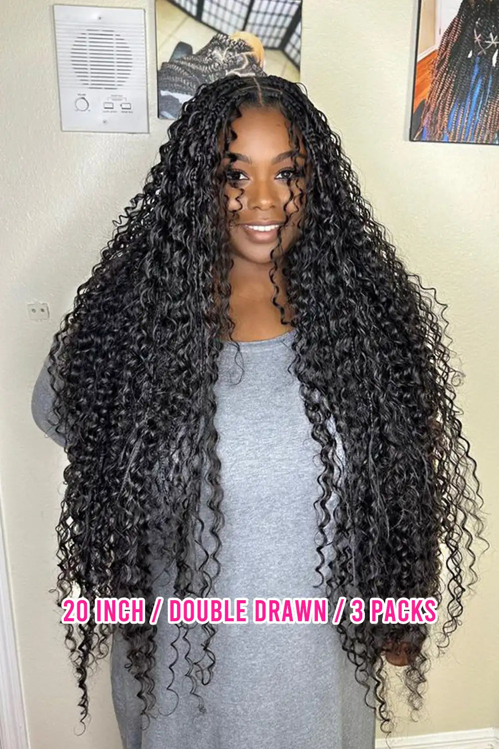 Onimehair Double Drawn Spanish Curly Bulk Hair Extensions for Braiding