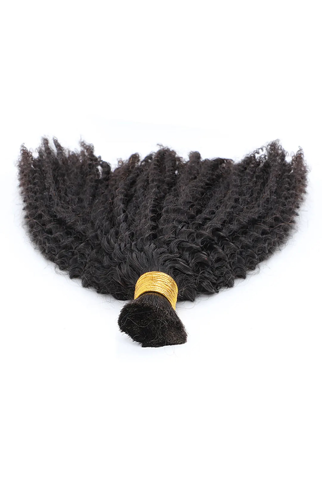 Onimehair Kinky Curly Bulk Human Hair for Braiding Natural Black