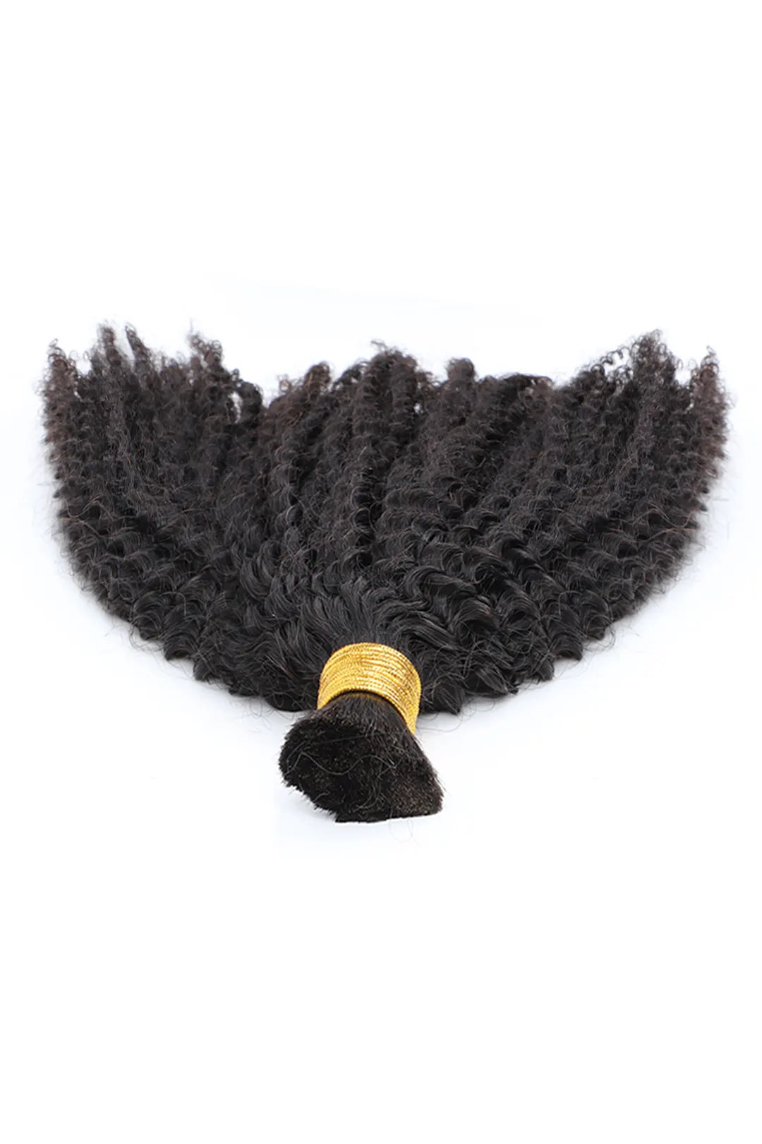 Onimehair Kinky Curly Bulk Human Hair for Braiding Natural Black
