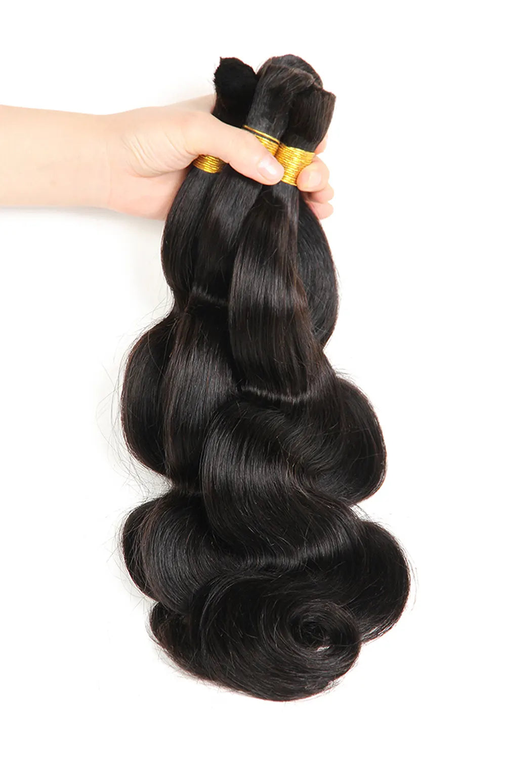 Onimehair Body Wave Bulk Human Hair For Braiding Natural Black