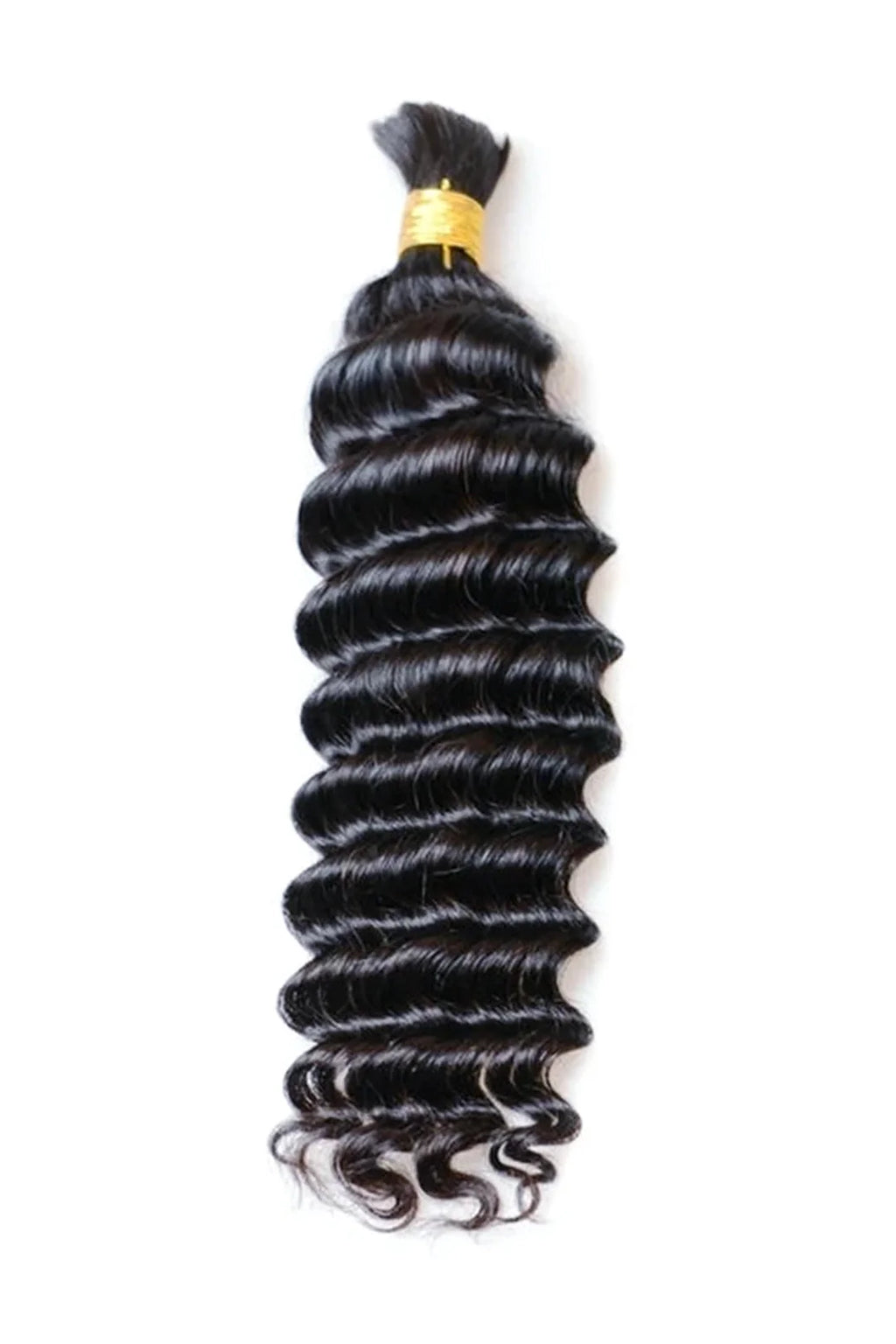 Onimehair Deep Wave Bulk Human Hair For Braiding Natural Black Boho Hair