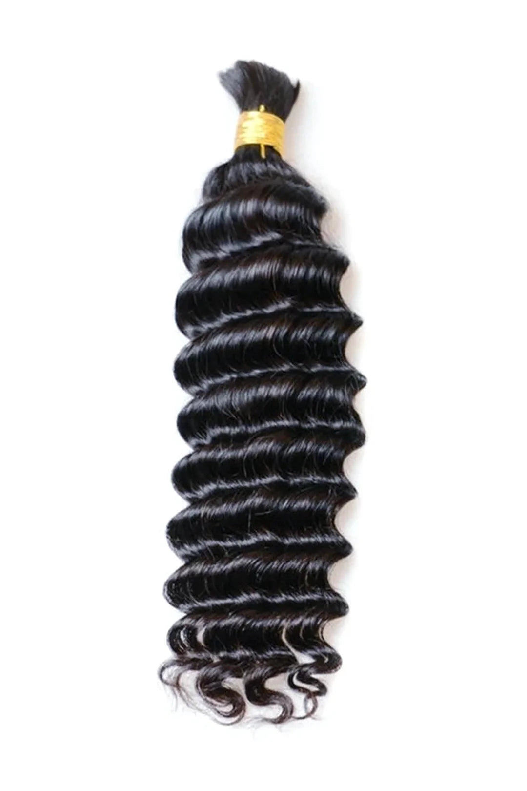Onimehair Deep Wave Bulk Human Hair For Braiding Natural Black Boho Hair