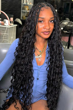 Onimehair Loose Wave Bulk Hair For Braiding Natural Black