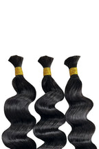 Onimehair Loose Wave Bulk Hair For Braiding Natural Black