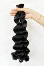 Onimehair Loose Wave Bulk Hair For Braiding Natural Black
