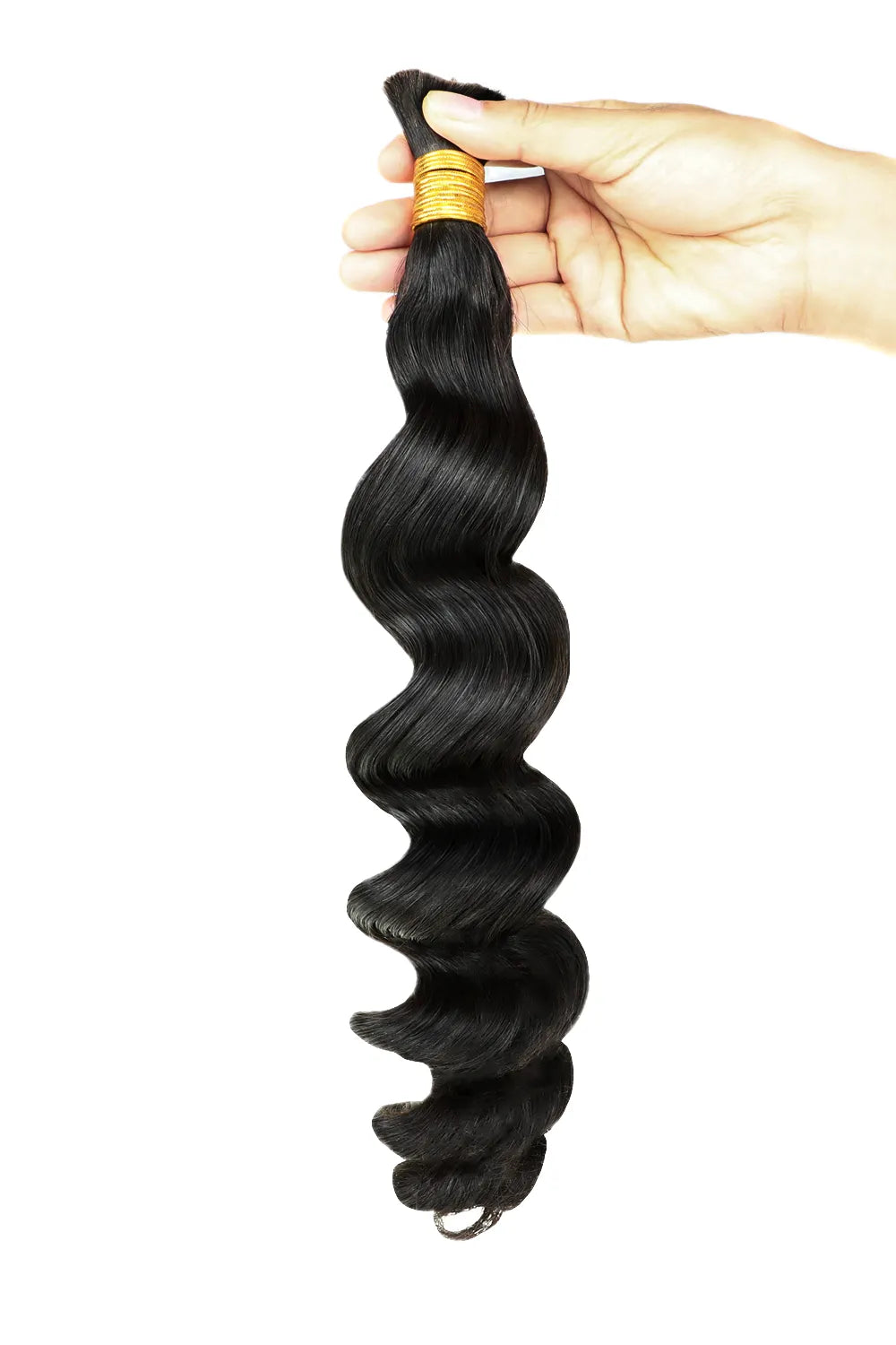 Onimehair Loose Wave Bulk Hair For Braiding Natural Black