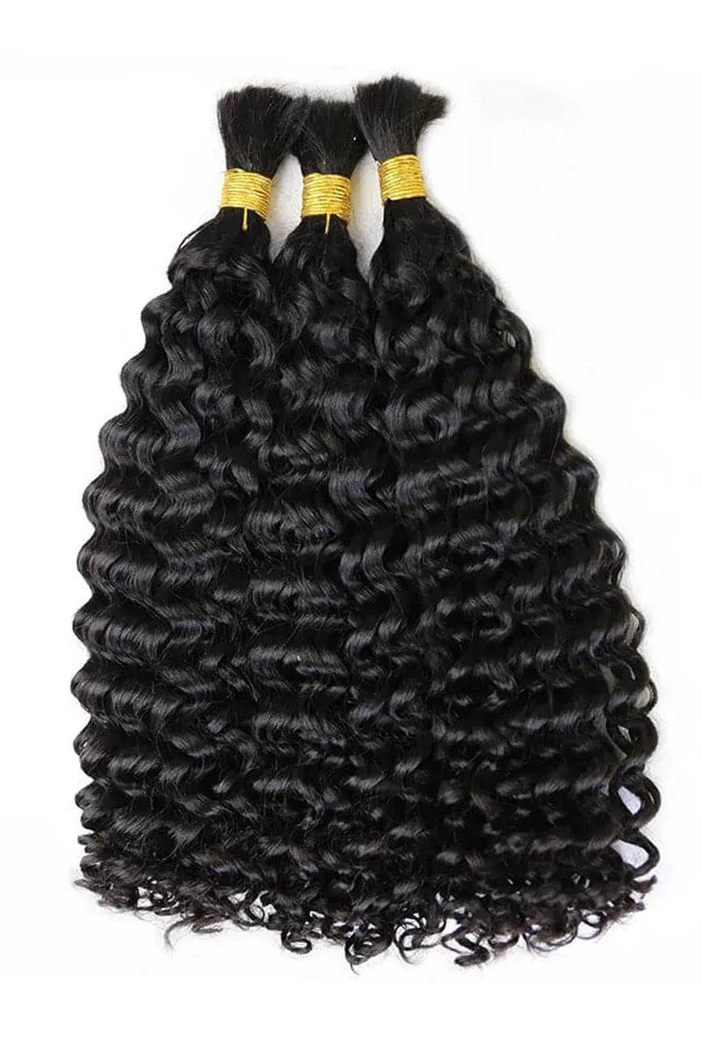 Onimehair Double Drawn Spanish Curly Bulk Hair Extensions for Braiding
