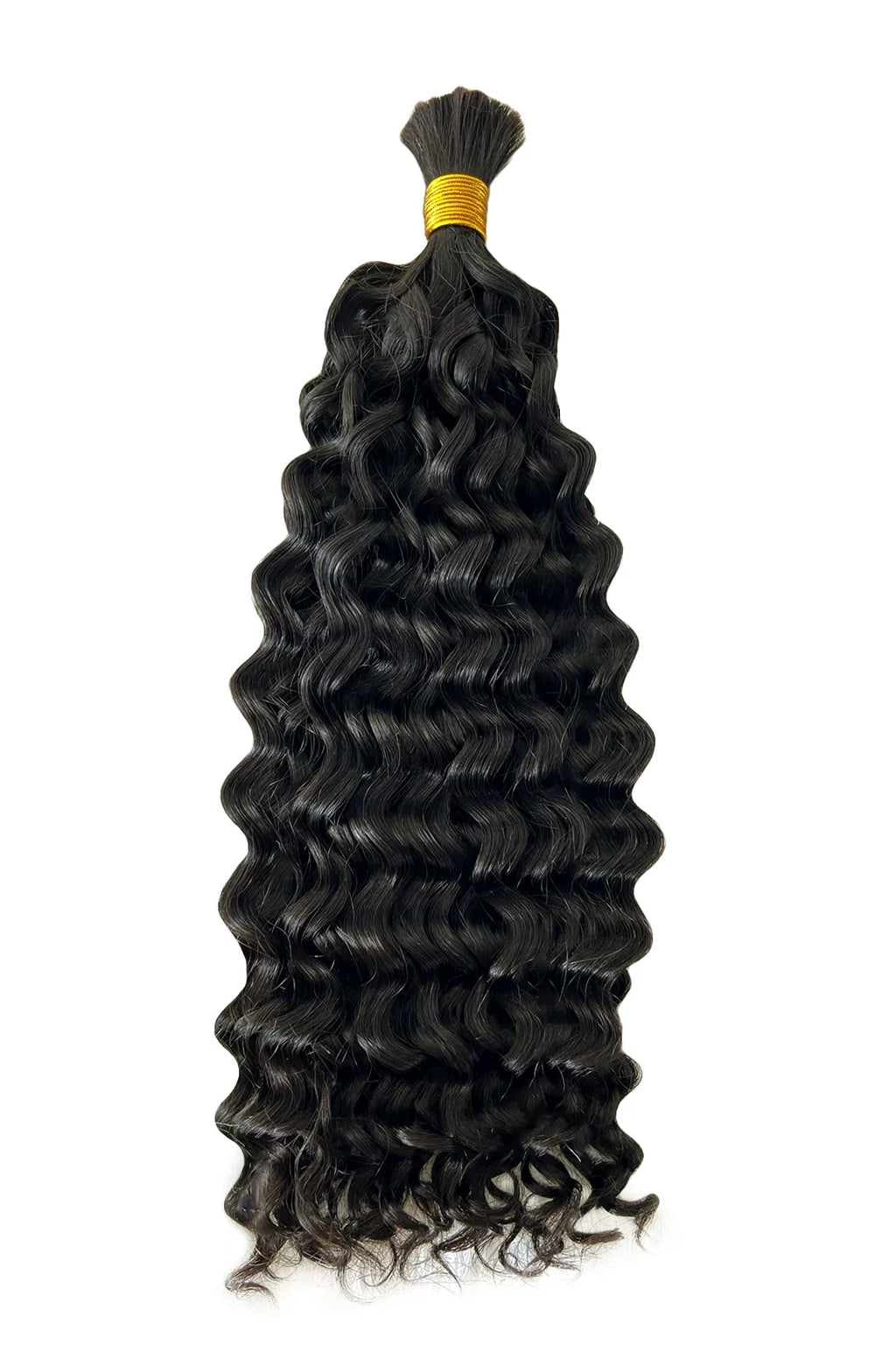 Onimehair Water Wave Bulk Human Hair For Braiding Natural Black Boho Hair
