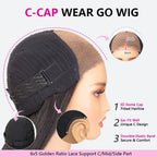 Straight Human Hair Bob Wig 5×5 HD Lace Wear Go Glueless Wig Bleached Knots 180% Density