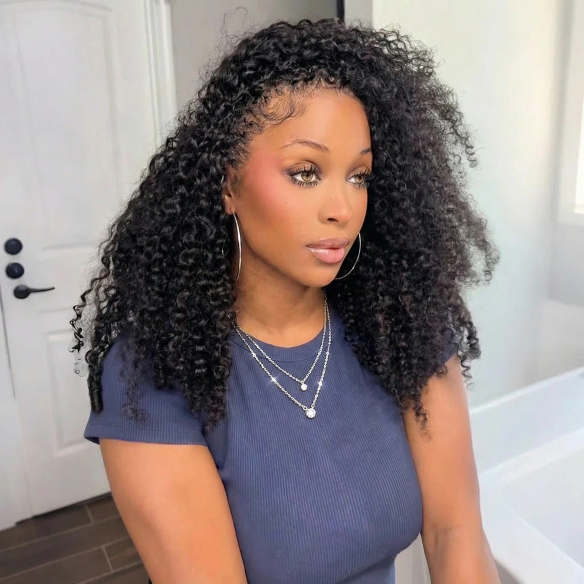 Water Burmese Curly Lightweight Crochet Human Hair