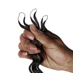 Onimehair™ Soft Deep Wave Feather Crochet Braid Natural Black Human Hair Extensions