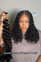 Onimehair Double Drawn Spanish Curly Bulk Hair Extensions for Braiding