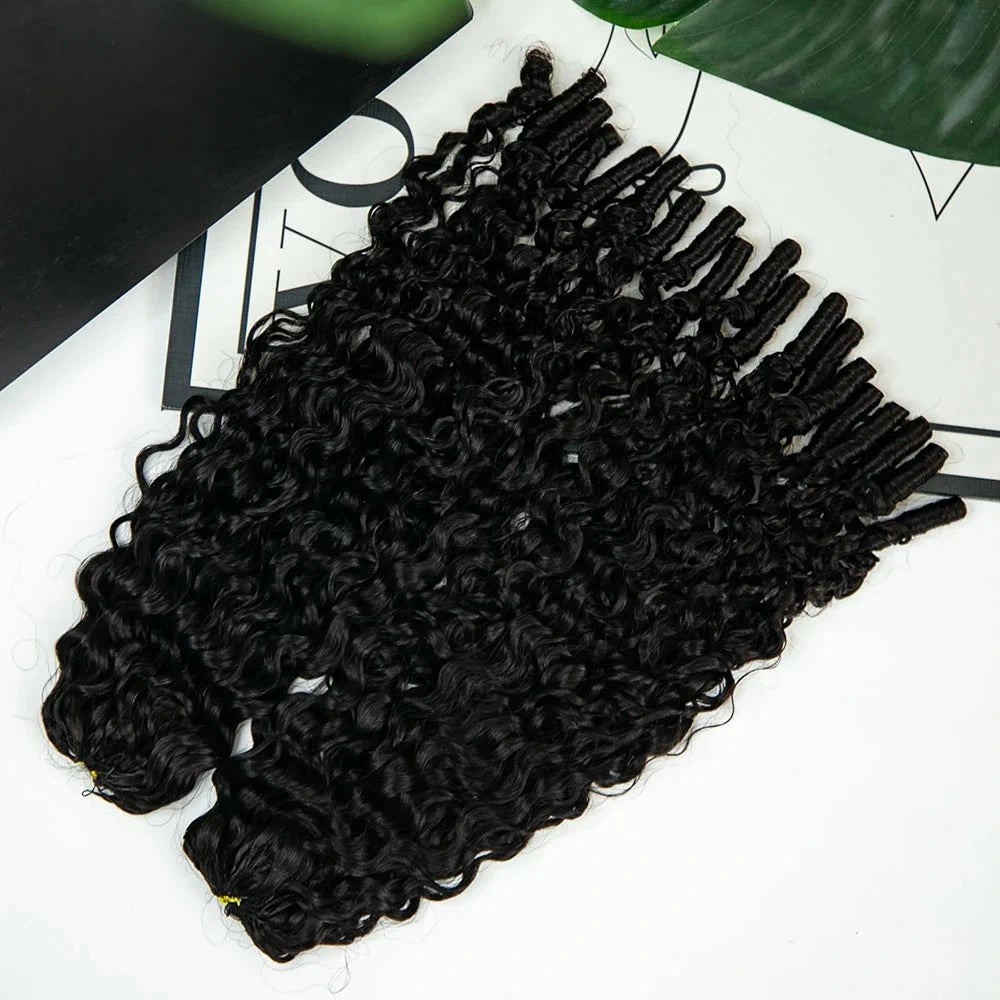 Onimehair Burmese Water Curly Human Crochet Hair