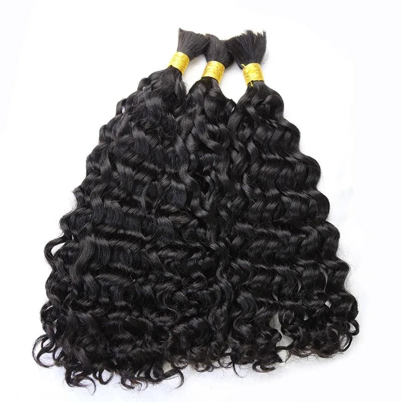 Double Drawn Burmese Natural Wave Human Braiding Hair