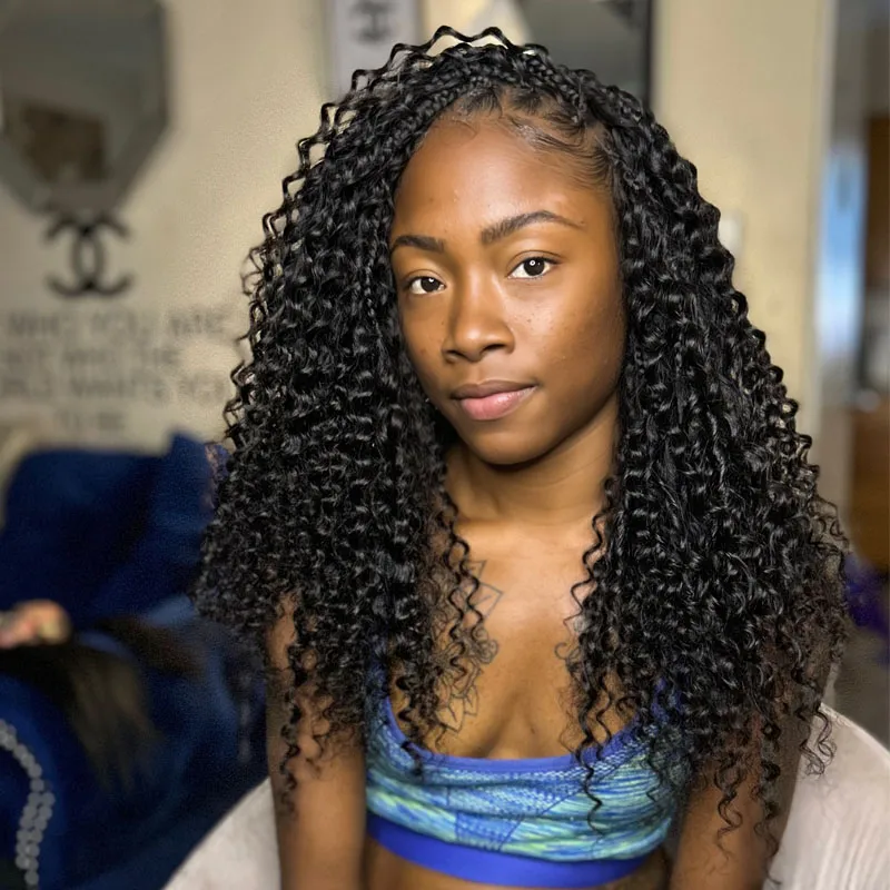 Double Drawn Burmese Natural Wave Human Braiding Hair