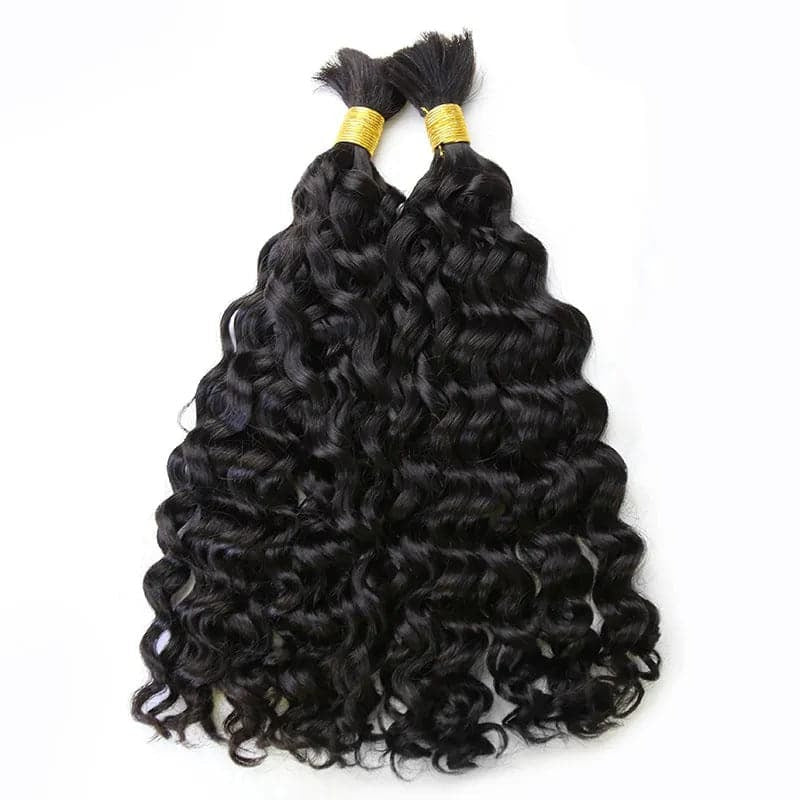 Double Drawn Burmese Natural Wave Human Braiding Hair