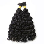 Double Drawn Burmese Natural Wave Human Braiding Hair