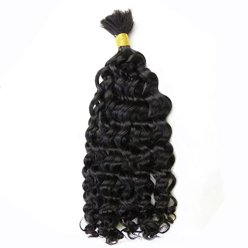 Double Drawn Burmese Natural Wave Human Braiding Hair