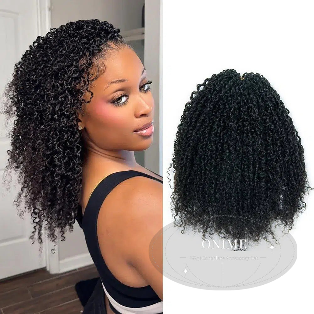 Lightweight Yanky Twists Crochet Human Hair Extension - Onime Hair
