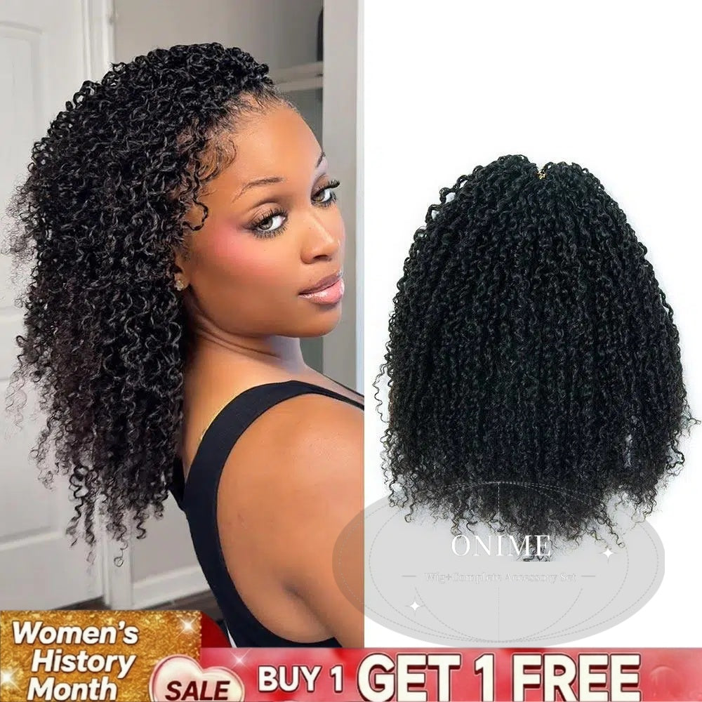 Lightweight Yanky Twists Crochet Human Hair Extension - Onime Hair