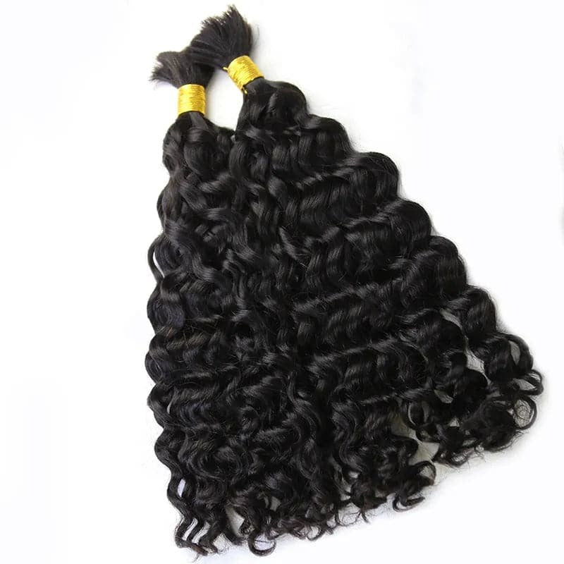 Double Drawn Burmese Natural Wave Human Braiding Hair