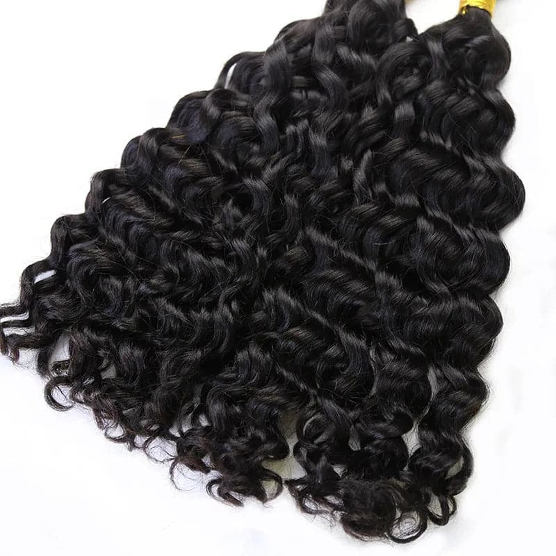 Double Drawn Burmese Natural Wave Human Braiding Hair