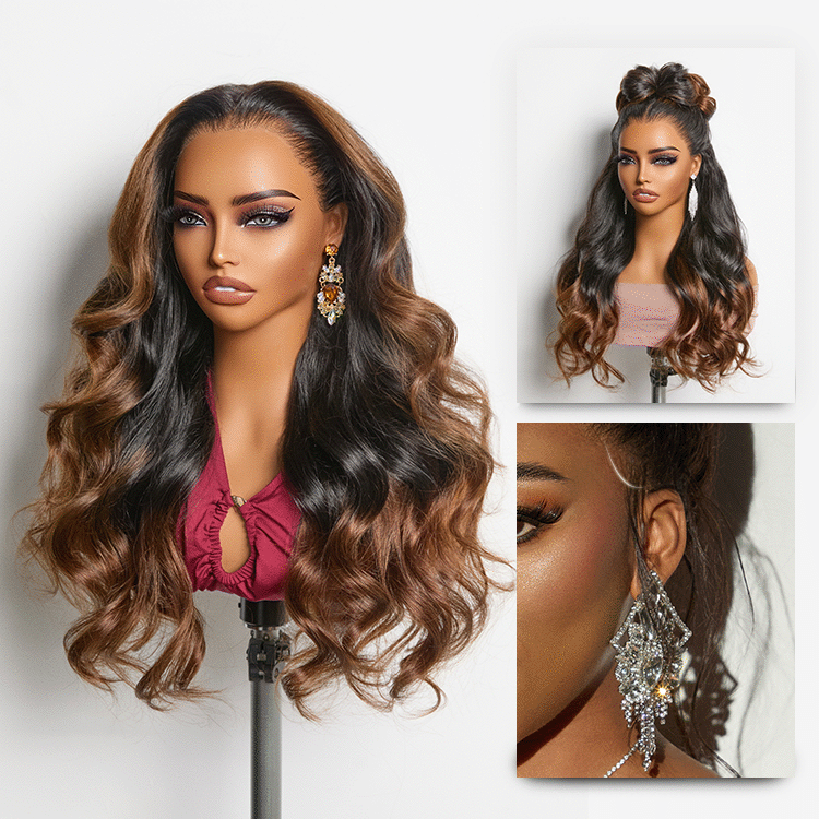 NatureMAX™ 200%  Density Loose Wave Glueless 13x6 HD Lace Front Wig Human Hair Pre-Cut Lace Flexi-Fit Drawstring Cap