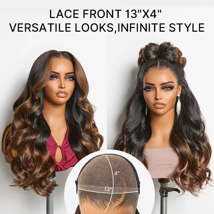NatureMAX™ 200%  Density Loose Wave Glueless 13x6 HD Lace Front Wig Human Hair Pre-Cut Lace Flexi-Fit Drawstring Cap