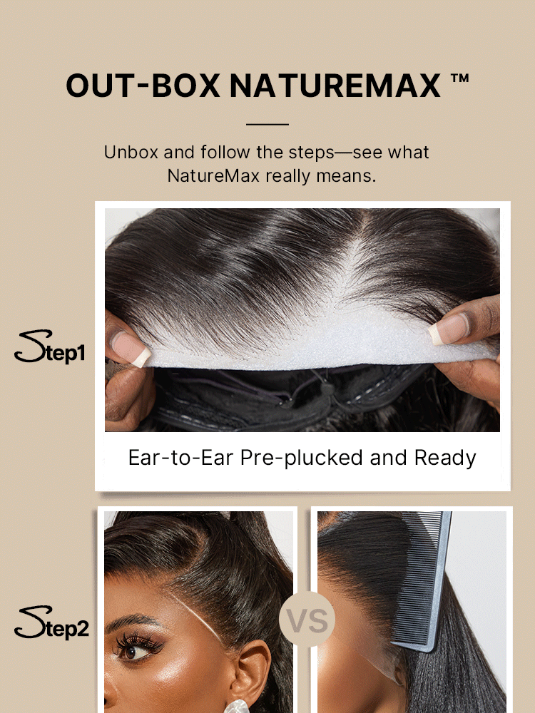 NatureMAX™ 200%  Density Loose Wave Glueless 13x6 HD Lace Front Wig Human Hair Pre-Cut Lace Flexi-Fit Drawstring Cap