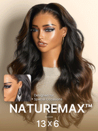 NatureMAX™ 200%  Density Loose Wave Glueless 13x6 HD Lace Front Wig Human Hair Pre-Cut Lace Flexi-Fit Drawstring Cap