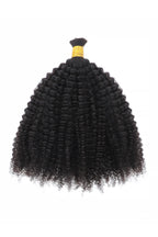 Onimehair Kinky Curly Bulk Human Hair for Braiding Natural Black