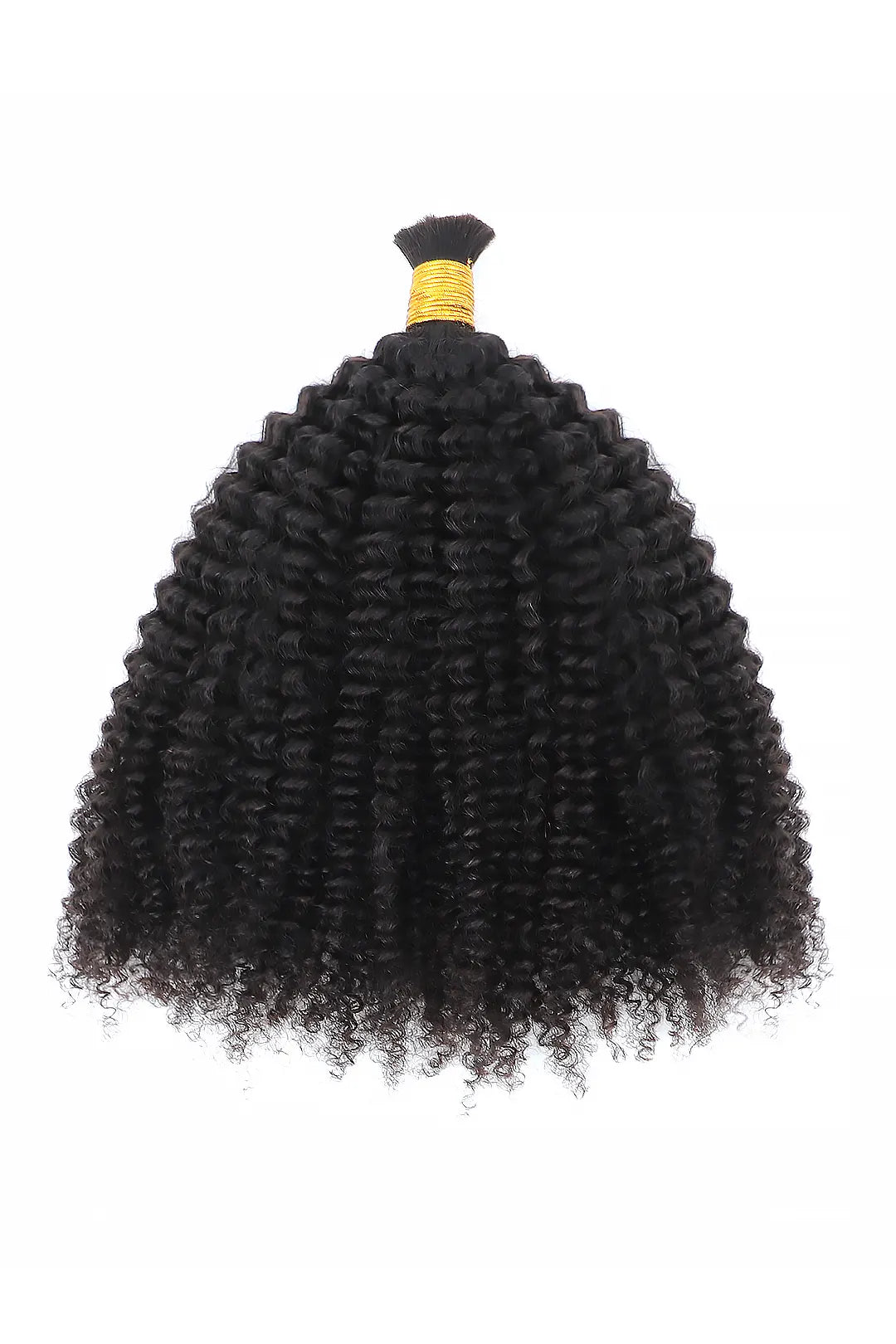 Onimehair Kinky Curly Bulk Human Hair for Braiding Natural Black