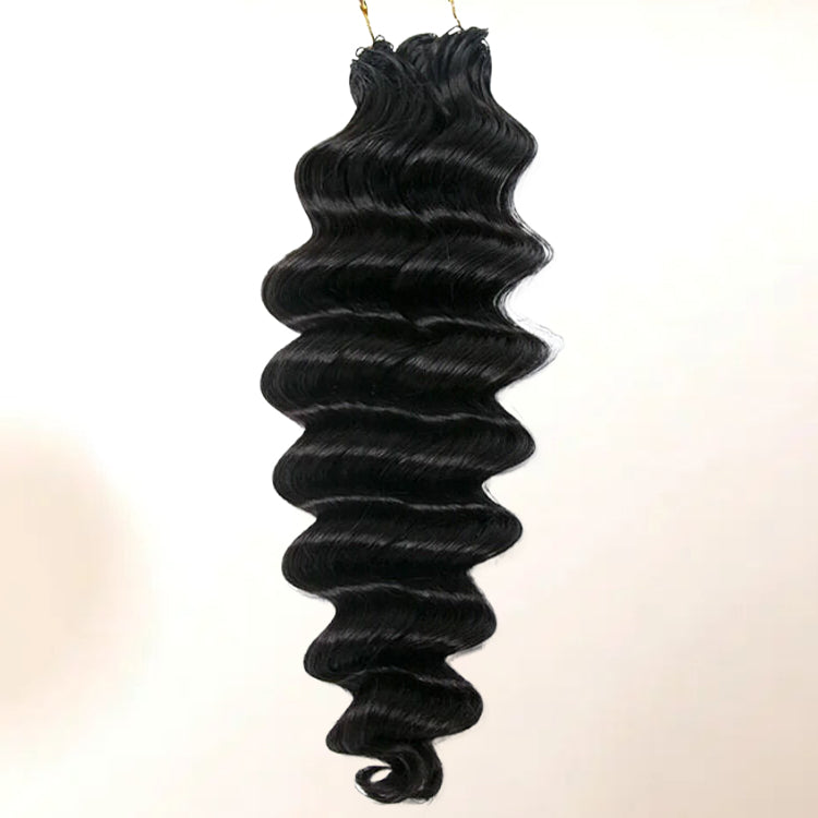 Crochet Hair Extension Loose Deep Wave 100% Human Crochet Extensions